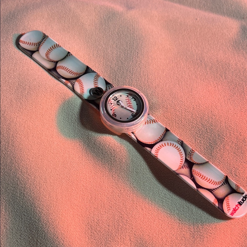Swatch Baseball Design Smartwatch - Black and White